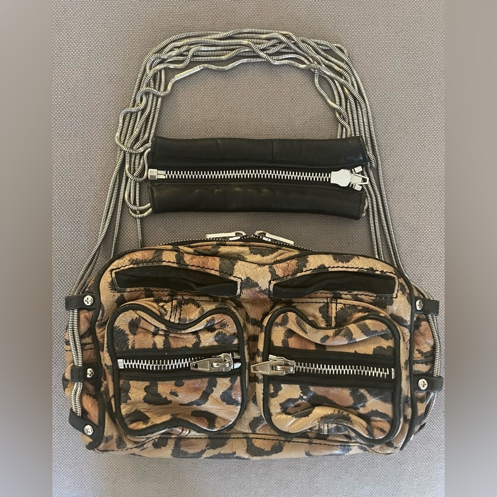 Alexander Wang leopard print purse/cross body bag